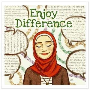Enjoy Difference - Premium Matte Poster 40x40 cm